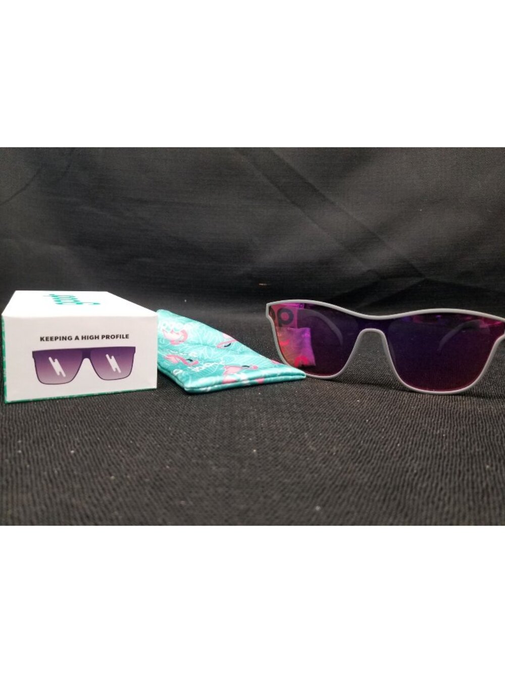 Goodr FLG KEEPING A HIGH PROFILE GRAY Sunglasses NEW IN BOX!